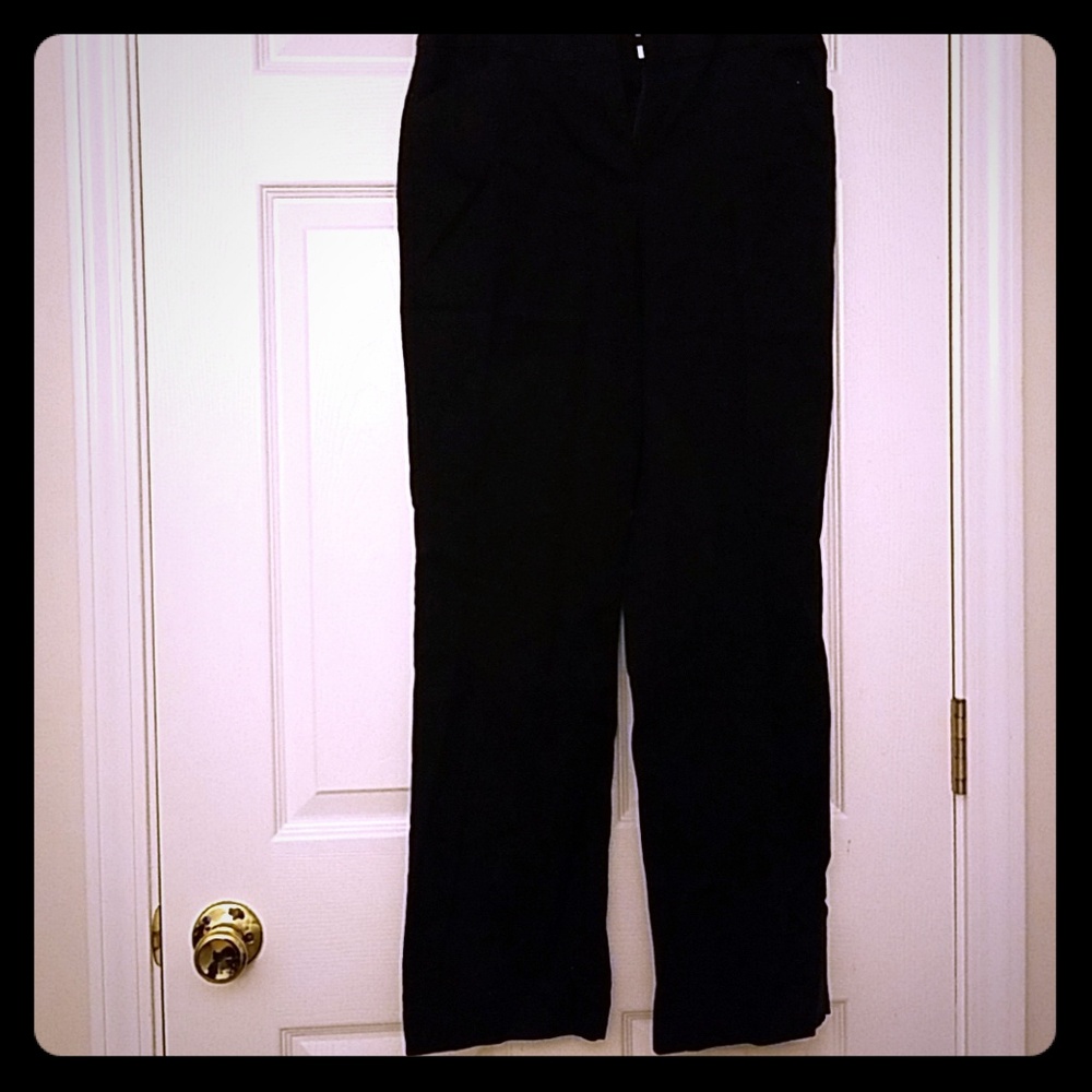 Talbots navy slacks petite